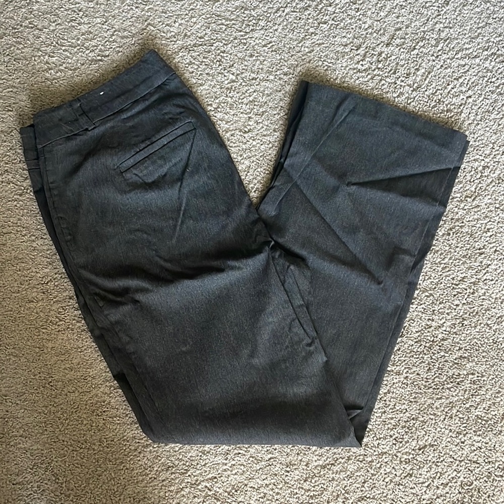 Dark Gray Modern Bootcut Suit Pants - 16R